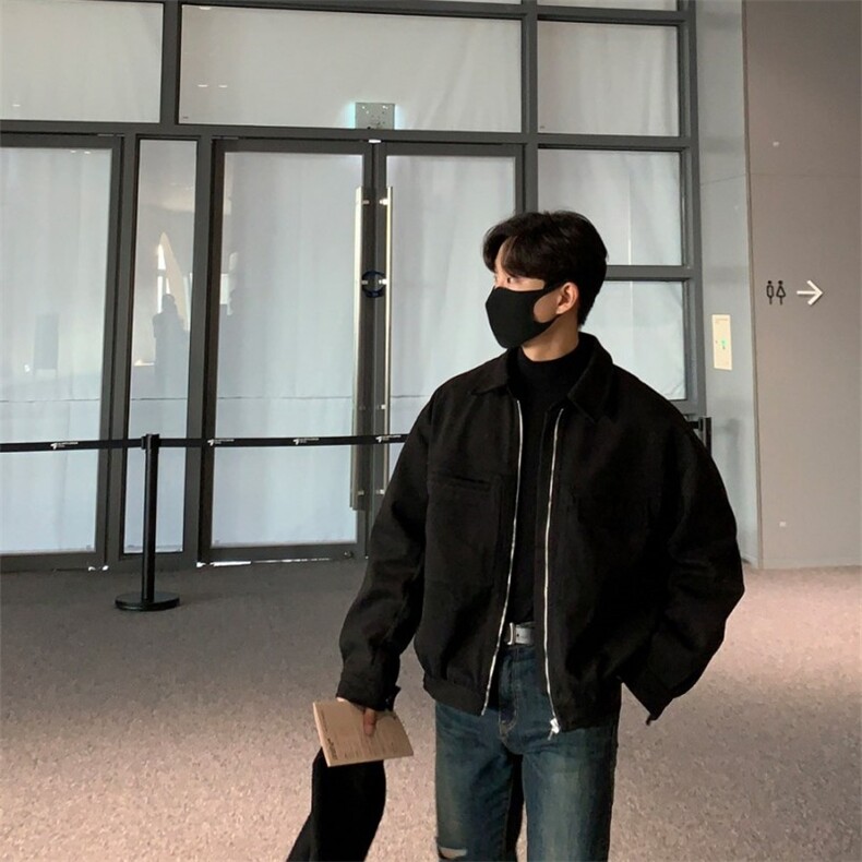 816B-WT038-P115冬季韩男士翻领棉衣宽松棉服外套,男装夹克,星座816B