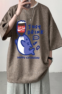 风复古亚麻短袖男棉麻t恤男半袖 ZT71450-P35图片