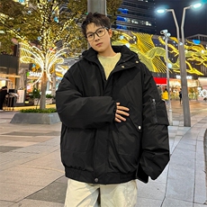 堆堆袖棉衣男冬季新款港风宽松连帽棉服学生面包服MF9006-P95，男装棉衣，星座214-3