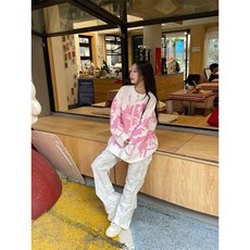 美式开衫毛衣男女秋冬蝴蝶提花宽松仿貂毛拉链针织衫外套M560，男装针织衫/毛衣，星座1116A（原606A-3）