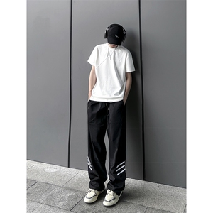 B221 美式ins街头hiphop休闲情侣宽松运动裤子 LK23117-P60 控78图片