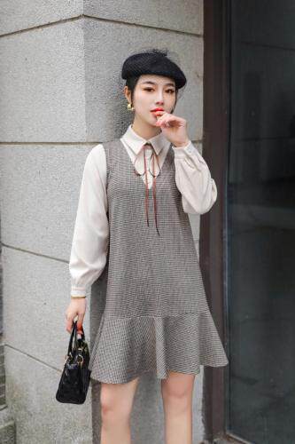 秋季休闲韩版连衣裙，女装连衣裙，千禧宏运