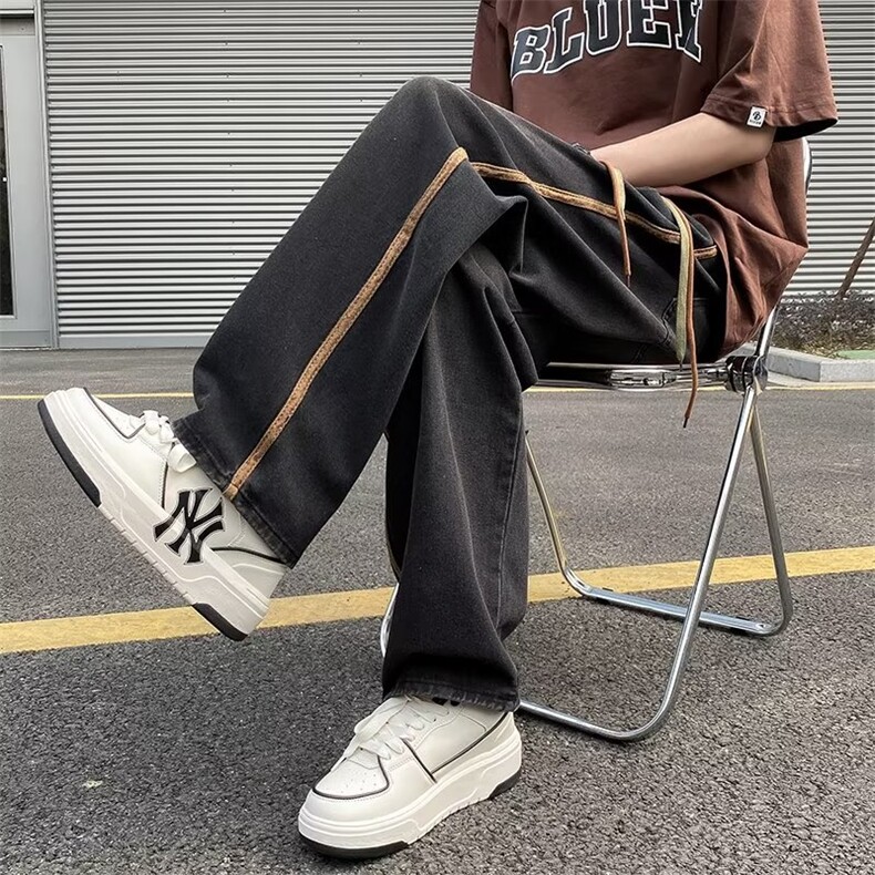 牛仔裤男春秋新款休闲直筒裤KN003P35,男装牛仔裤,星座1116-2