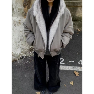 网图 美潮双面穿座山雕棉服外套 W1935/特P140图片