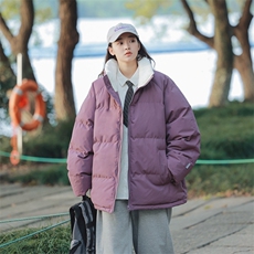 抖音直播连帽棉衣假两件加厚棉袄情侣款百搭面包服MY111-P65，男装棉衣，星座1402-1