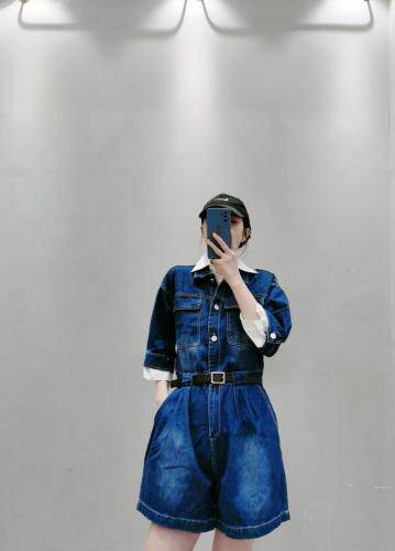 牛仔连体裤，女装连体裤，主合