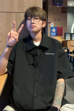 ！2025夏季新款男士风短袖衬衫情侣中式衬衣CS103特P33，男装衬衫，电商B220