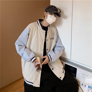 男秋季拼接棒球服外套潮牌街头JK8836P40图片