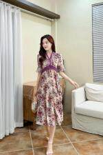 夏季连衣裙，女装连衣裙，依伊贝尔 红彬缘