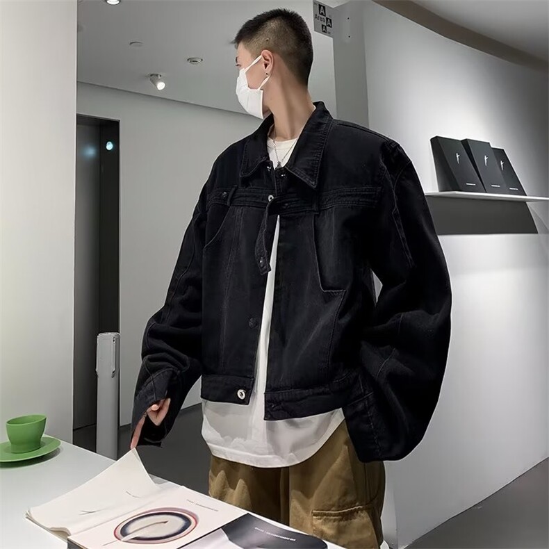 秋季青春流行男夹克文艺潮牛仔外套JK619P70,男装夹克,星座1116-2