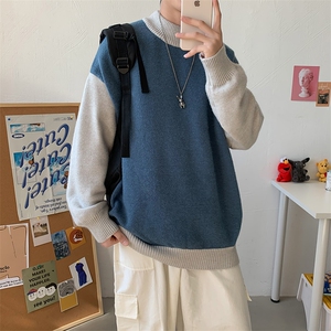 秋冬日系慵懒风毛衣外套ins港风宽松潮流个性针织衫男 M810-P36图片
