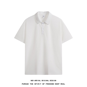 PL9001-P19-控38-现货POLO衫男短袖T恤潮牌纯色翻领透气网眼图片