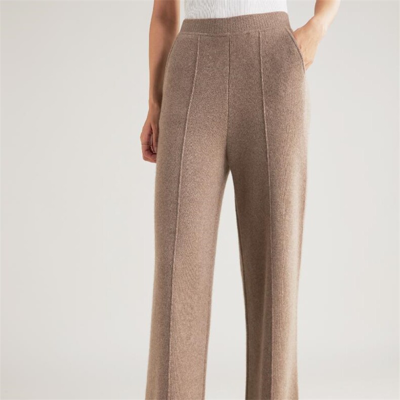 新款女式羊绒休闲裤羊绒高腰显瘦保暖舒适，女装休闲裤，丽靓一衫
