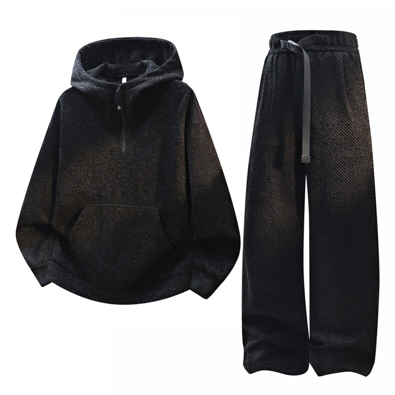 主推半拉链连帽卫衣长裤两件套满天星套装TZ878-P85M-5XL,男装休闲套装,星座210-1
