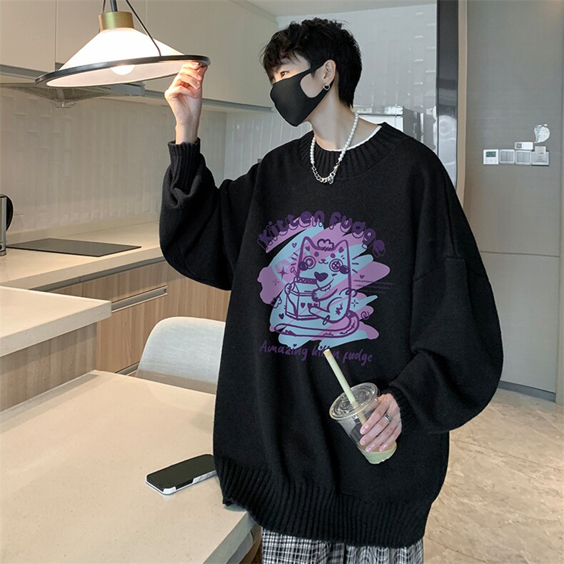 半高领毛衣男士大码针织衫男毛线衣男M18317-P45加绒款-P65,男装针织衫/毛衣,电商A040