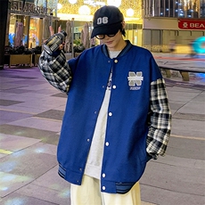 JK809P65港风拼接棒球服百搭休闲宽松夹克外套男，男装夹克，星座1204-3
