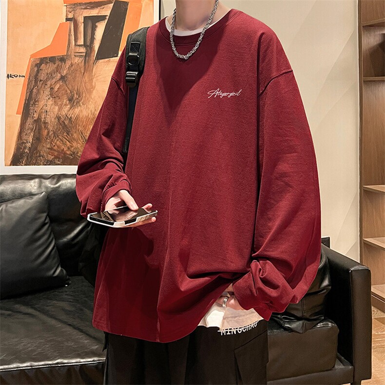 抖音得物供货量大从优可提供视频美式长袖T恤CT756特P25,男装T恤,电商A486-1