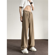 垂感高密面料个性腰头西裤休闲裤-AX00581-特批30-聚酯纤维，男装西裤，电商A061