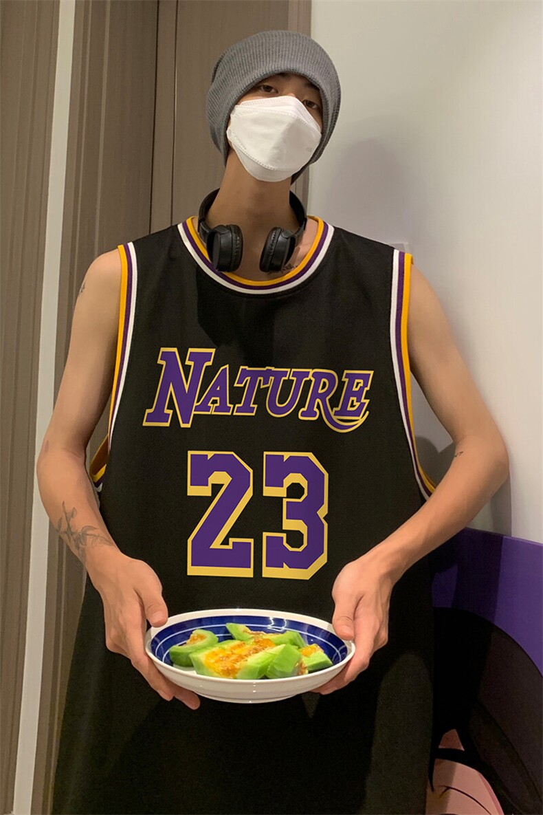 特批2026夏季宽松无袖网眼透气背心篮球服情侣T926P25控39,男装背心/马甲,电商A247