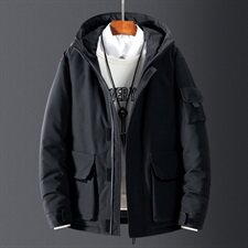 2020电商B247冬季工装情侣羽绒服短款抗寒加厚潮外套男MY057-P110，男装羽绒服，电商B247