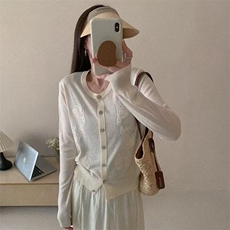 2025百搭简约开衫圆领时尚百搭，女装针织衫/毛衣，羿纯羊绒高端店