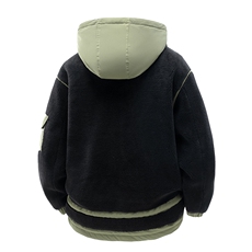 现货棉服男士加绒加厚拼接工装保暖羊羔毛冬装外套M021-P135，男装棉衣，星座308B-2
