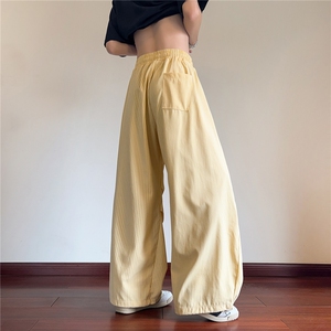 抖音品质夏季新款多巴胺条纹宽松休闲裤B315-K25558-特p35控68图片
