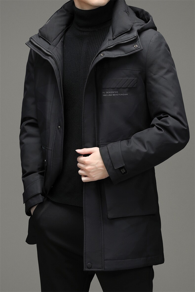 DJ9835钱塘2020-3中年男士冬季厚款商务休闲简约羽绒服P293,男装羽绒服,钱塘207-3