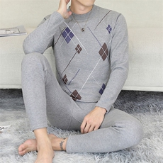 秋冬保暖内衣男士半高领秋衣秋裤休闲保暖套装310B-3-TZ5008-P60，男装休闲套装，星座310B-3
