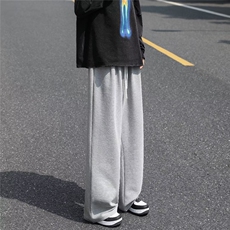 美式重磅卫裤男秋冬坠感宽松高街灰色运动K9529P35，男装休闲裤，星座1116-2