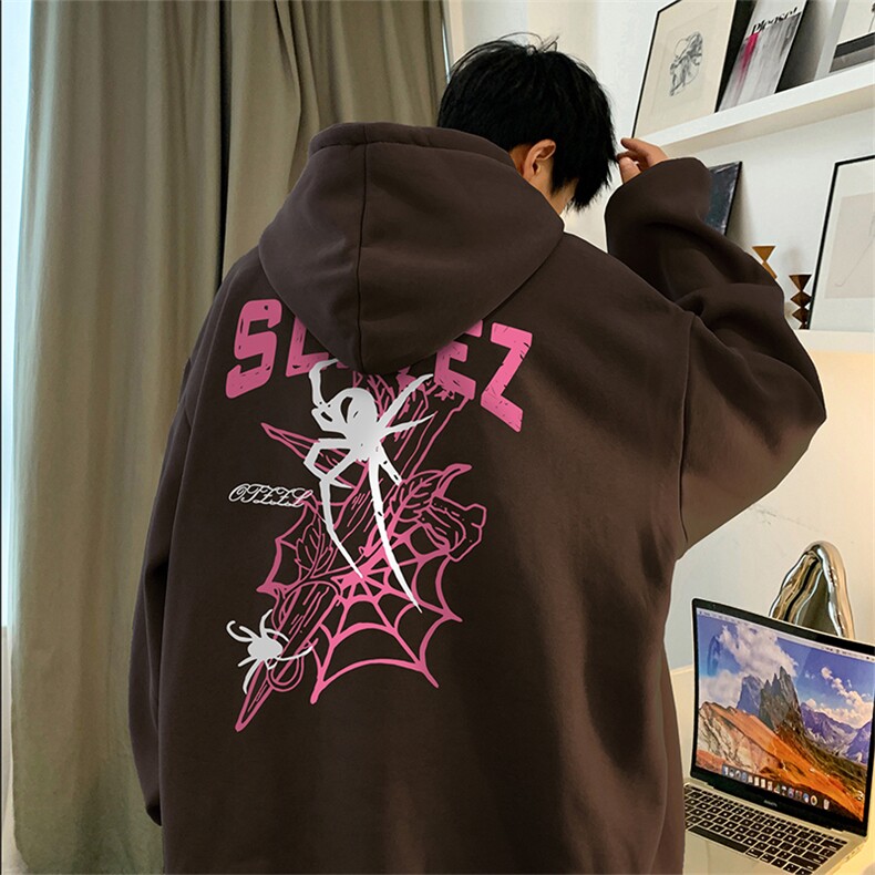 抖音得物供货可提供视频秋冬重磅美式宽松连帽卫衣DL1902，男装卫衣，电商A486