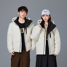可拆卸袖羽绒服男休闲潮流小众韩版高品质短款外套男YR2411-P200，男装羽绒服，星座1210A