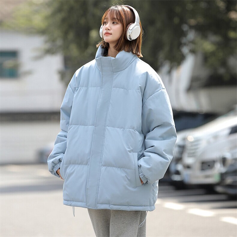 多色港风冬季立领纯色加厚上衣外套棉衣男MY99999P65，男装棉衣，星座1204-3