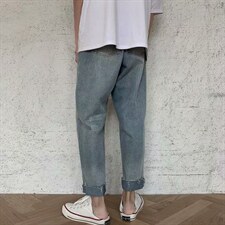 2020破洞裤男潮牌休闲个性韩版ins乞丐裤男女宽松九分裤279-p35图片