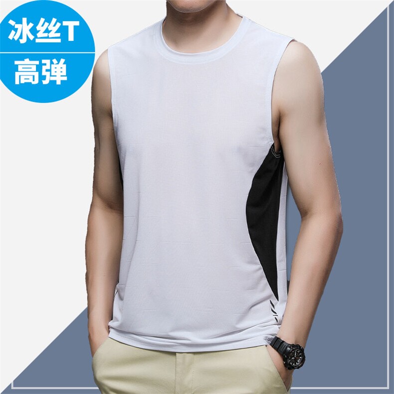 BH6121钱塘2020-2夏季直播男士休闲运动精品真冰丝T恤P43，男装T恤，钱塘207-2