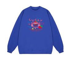 2025年秋季套头长袖时尚百搭通勤简约休闲草莓熊，女装卫衣/绒衫，花可