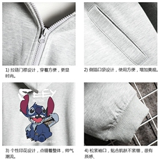 KS21038-P38加绒款-P43连帽开衫卫衣男运动外套大码班服网格，男装卫衣，电商A040A