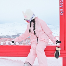 春季多巴胺穿搭俩件套防水滑雪服套装情侣款保暖外套TZ032-P210，男装休闲套装，电商A001