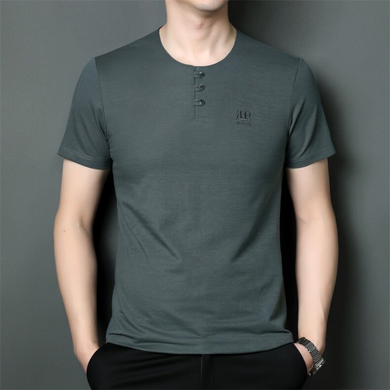 SQY9816男式2023年夏季新款T恤男短袖商务时尚休闲体恤男装P55,男装T恤,电商B360