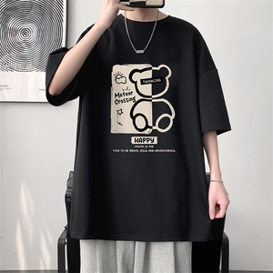 230g重磅纯棉短袖t恤男大码半袖半截袖 DX17352-P20图片