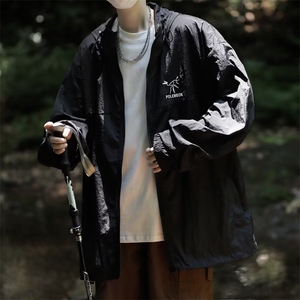 夏季连帽防晒衣男女薄透气户外防紫外线钓鱼防晒服外套FS125-P35图片