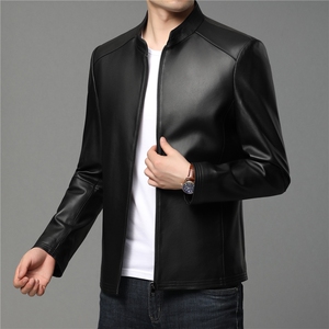 XG2232秋冬新款海宁皮衣男士绵羊皮夹克立领P440图片
