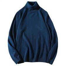 可翻高领毛衣男打底衫秋冬季新款男士针织衫韩版潮流多色DF65T，男装针织衫/毛衣，电商A102