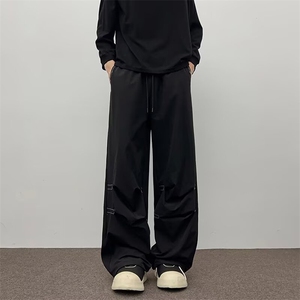 休闲裤男2026夏季垂感裤子美式潮牌宽松户外冲锋裤K6639-P37,男装休闲裤,星座412-3