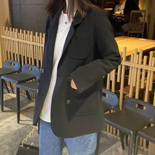 春装新款：韩版西装，女装西装，恋了爱了