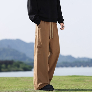 2025秋季新款现货纯棉水洗直筒裤工装休闲长裤DSA157B-K2530-P60图片