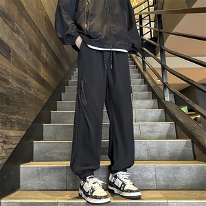 休闲束脚裤男韩版潮流高街ins直筒裤子2024春季新款长裤K4951-P38图片