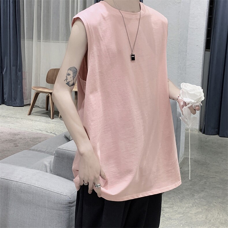 DF359-TP11-13多色可选库存充足！背心男夏季无袖t恤宽松打底,男装背心/马甲,电商A102