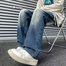 XZ616秋季新款宽松百搭休闲牛仔裤TY931P55控68，男装牛仔裤，星座512A（原616）
