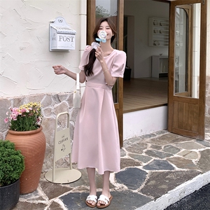 现货-夏新新款纯色露腰小性感连衣裙P125-K188图片